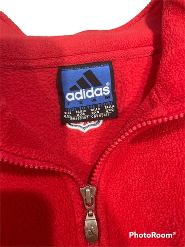 Preowned Adidas NFL Tampa Bay buccaneers Half Zip sweater Size 2XL R2 - Picture 3 of 5