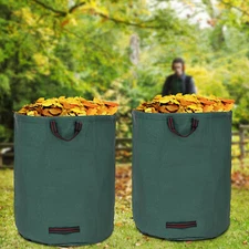 Pair Garden Waste Bags 132 Gallon Reusable Yard Leaf Lawn Trash Waste Bags