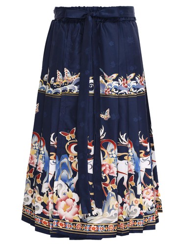 Kids Girls Maxi Tie Up Hanfu Cosplay Skirt Festival Mamianqun Chinese Style - Picture 7 of 33