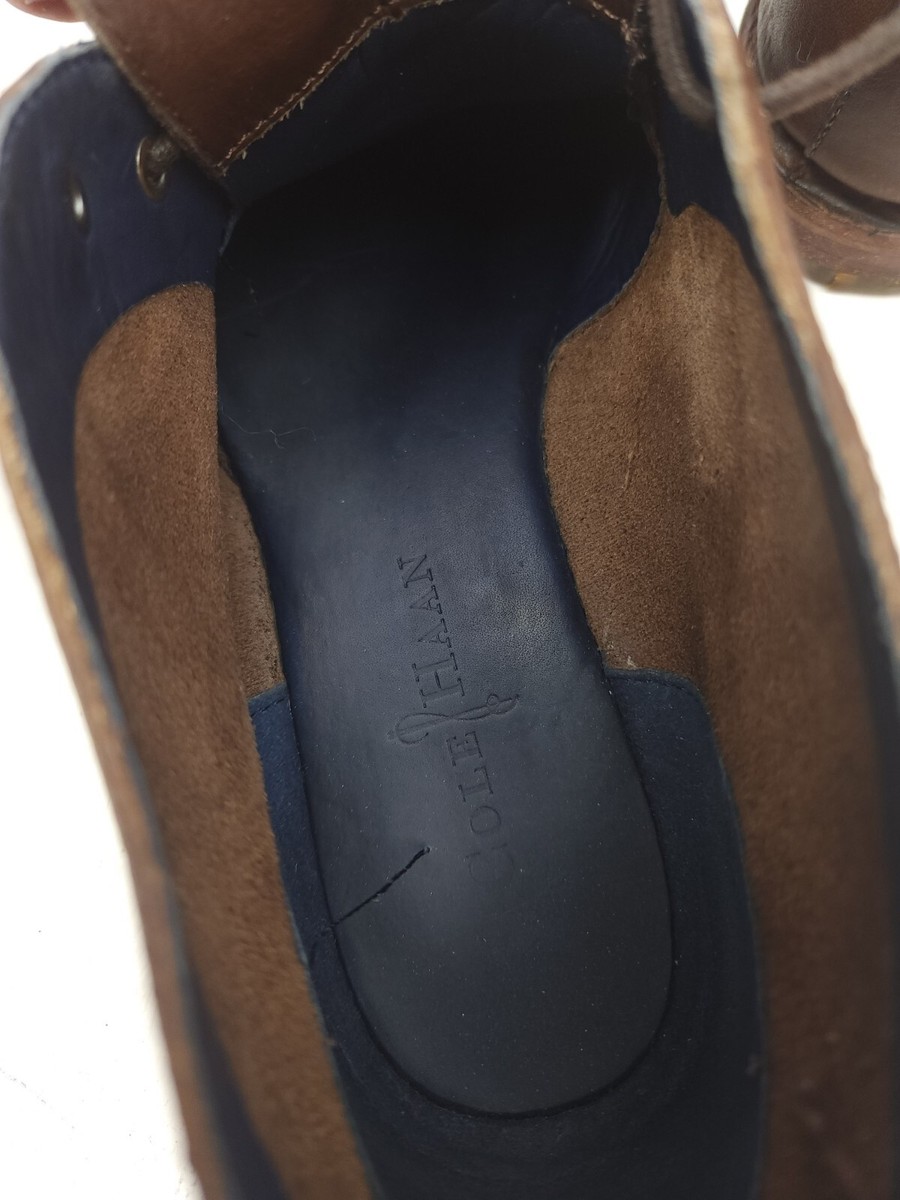 Cole Haan Mens 9 M Glenn Chukka Boots C11777 Brown Pebbled  display picture 2