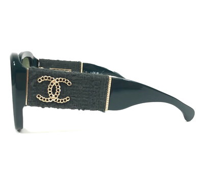 Chanel Sunglasses 5512-A c.1459/S3 Green Tweed Asian Fit Frames w