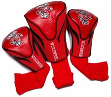 NCAA Wisconsin Badgers Golf Contour Head Covers, Set of 3