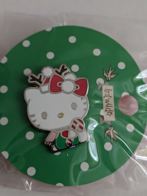 Erstwilder x Hello Kitty Candy Cane Treat Enamel Pin -2021 Christmas  Collection