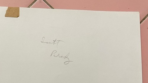 1950 Photo Actor Scott Brady 1924-1985 by Photographer William Walling Signed - Picture 6 of 7