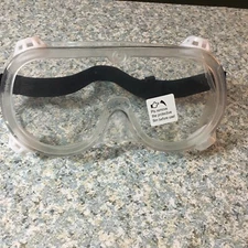 6 Inch Clear Safety Goggles Eye Protective Lab Work Clear Meets ANSI Z87.1