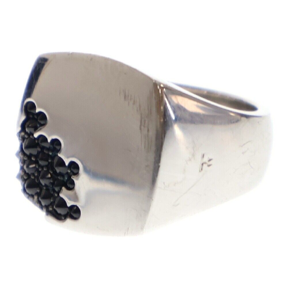 Tomwood Oval Black Molecule Signet Ring Sterling Silver Size Tomwood Oval Black Molecule Signet Ring Sterling Silver Size