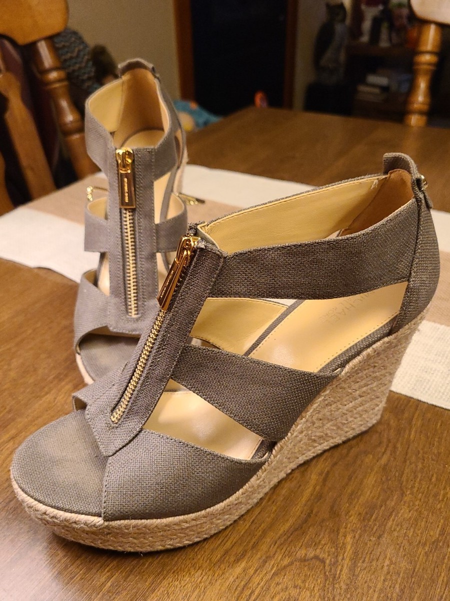 Michael Berkley Platform Wedge Berkley Canvas Wedge Sandal Michael