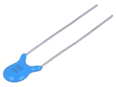 10X CCH-100P/1000V Kondensator: Keramik 100pF 1kV SL ±10% THT 5mm SR PASSIVES
