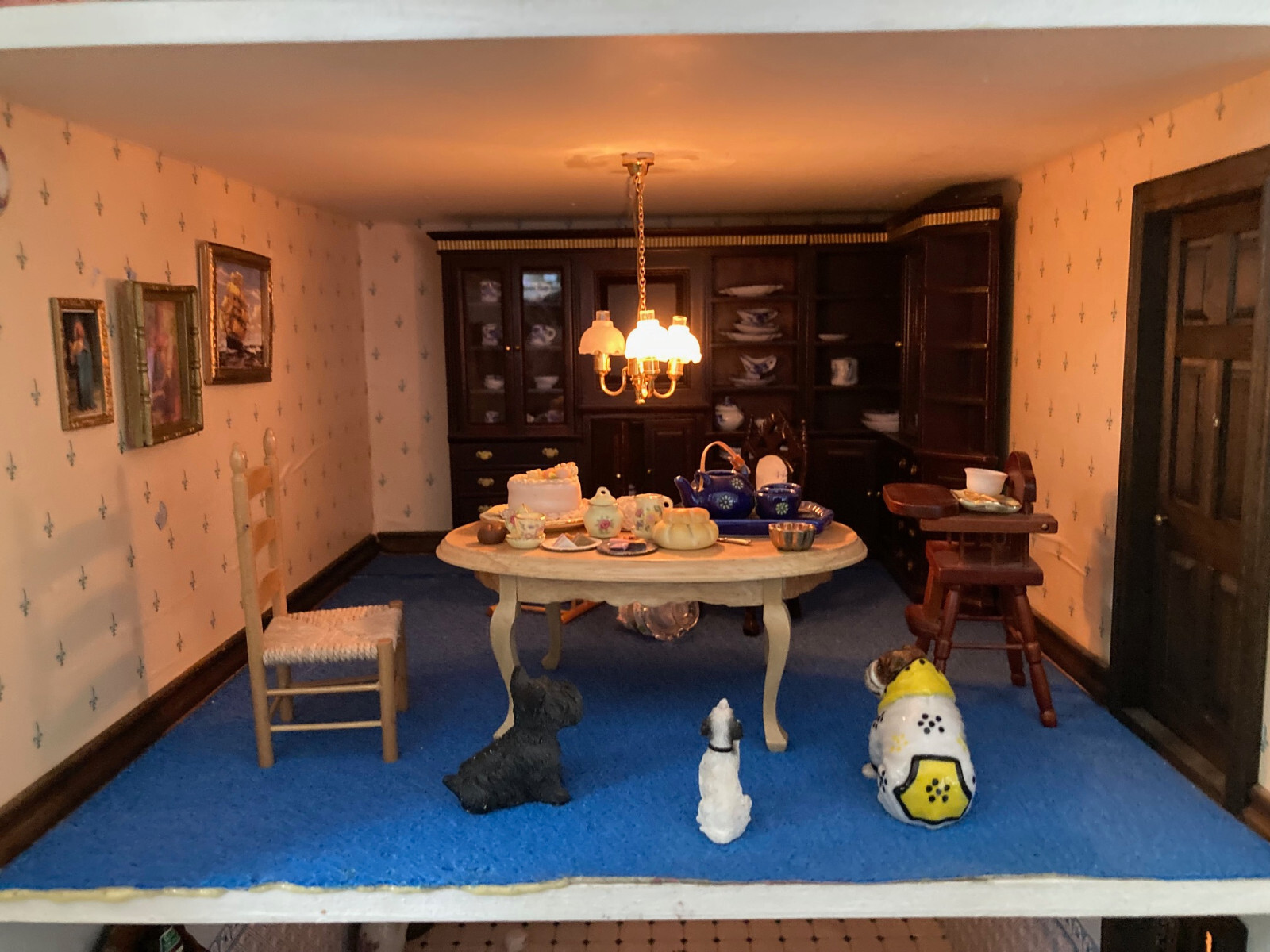 Large vintage doll house, dolls, furniture, accessories eBay