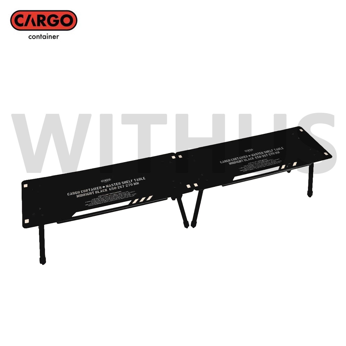 CARGO CONTAINER Master Shelf Camping Table + Table Carry Bag