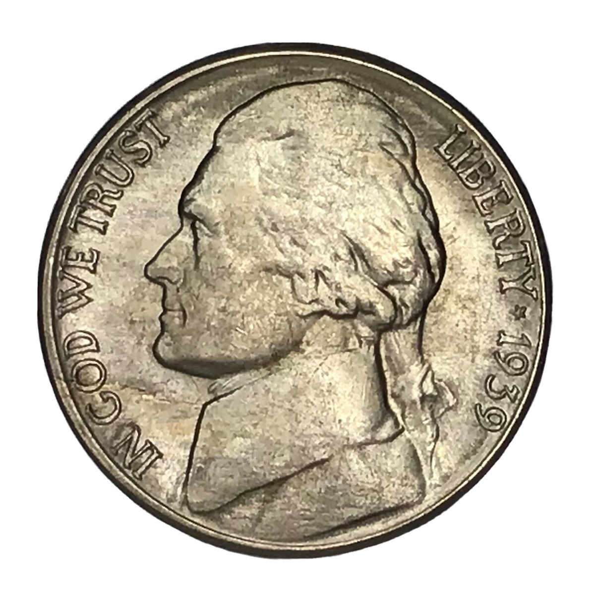 1939-S 5C Jefferson Nickel UNC Error Lamination # | eBay