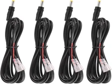 4 Pcs Trail Camera Power Cord4.0X1.7Mm DC External Power Cable4.0X1.7Mm DC Plu