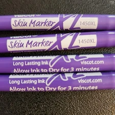 (4) PURPLE Viscot Mini XL Surgical Skin Marker 1450XL Brand New Fake Tattoos