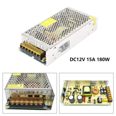 220V auf 12V 15A 180W AC /DC Einbaunetzteil Schaltnetzteil Netzteil Adapter Tool