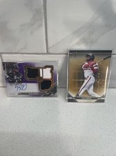 2021 Triple Thread Luis Robert LOT 3 Patch Amethyst /75 and Gold Parallel /99