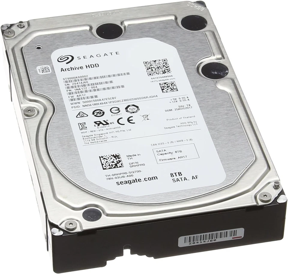 Seagate Archive Hdd 8TB Internal 5900RPM 3.5" (ST8000AS0002) Hdd - Image 2 of 4