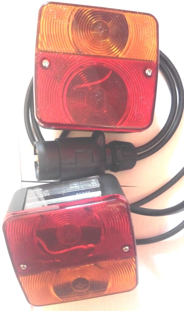 AGRISHOP Fanali Posteriori Rimorchio LED 12/24v, Luci Posteriori Led Kit Fanali Posteriori Rimorchio Fari Led Trattore - Foto 14