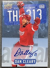 2025-26 Detroit Red Wings Centennial Dan Cleary Auto Everybody From The 313-7 SP