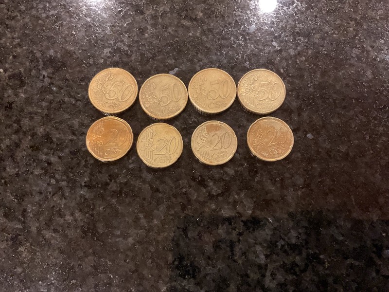 LOT of 8- EURO COINS