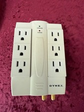 Dynex 6-Outlet Wall-Mount Surge Protector DX-6OUT. Pre Owned