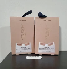 VOESH New York Tone'd Body Firming Roller Creme, FIRM & TONE 3.38 fl oz x2
