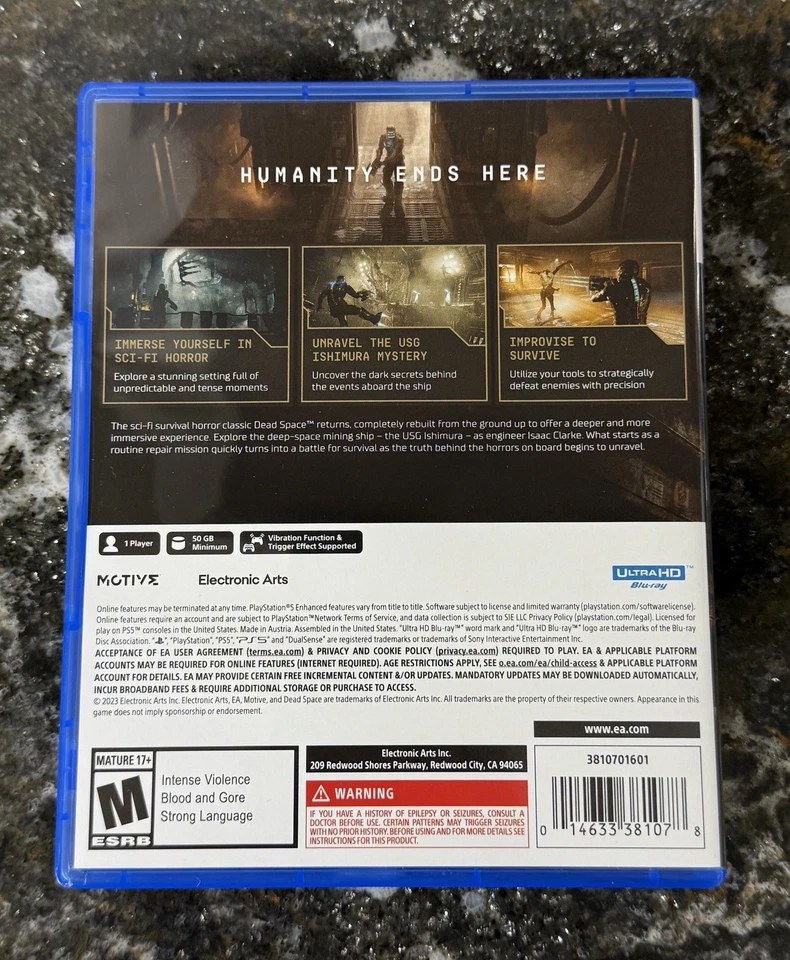 Dead Space (Sony PlayStation 5, 2023) EA COMPLETO PROBADO EN CIB!! Foto 4 de 4