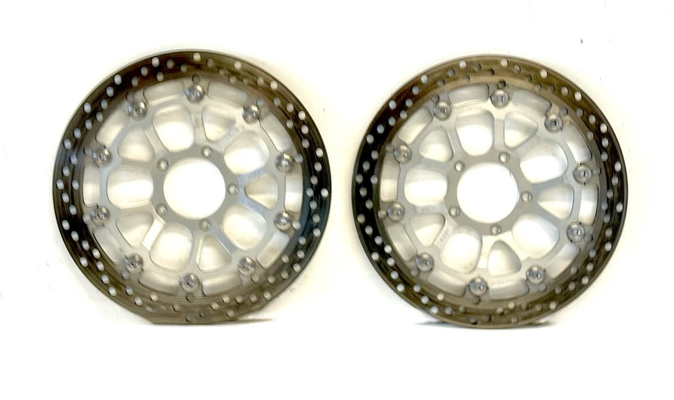 Пара передних тормозных дисков роторов Ducati Brembo от оригинального производителя 03-07 999 749 R S 49240751A - Изображение 2 из 4