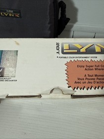 Atari Lynx II Console Bundle 12 Games Case Battery Pack Sun Visor Collector Lot!