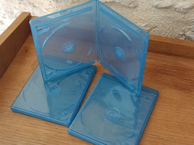 3er Set neue leere Elite DOUBLE Blu-ray Gehäuse | Stärke 12mm