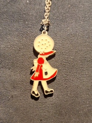 vintage Holly Hobbie necklace