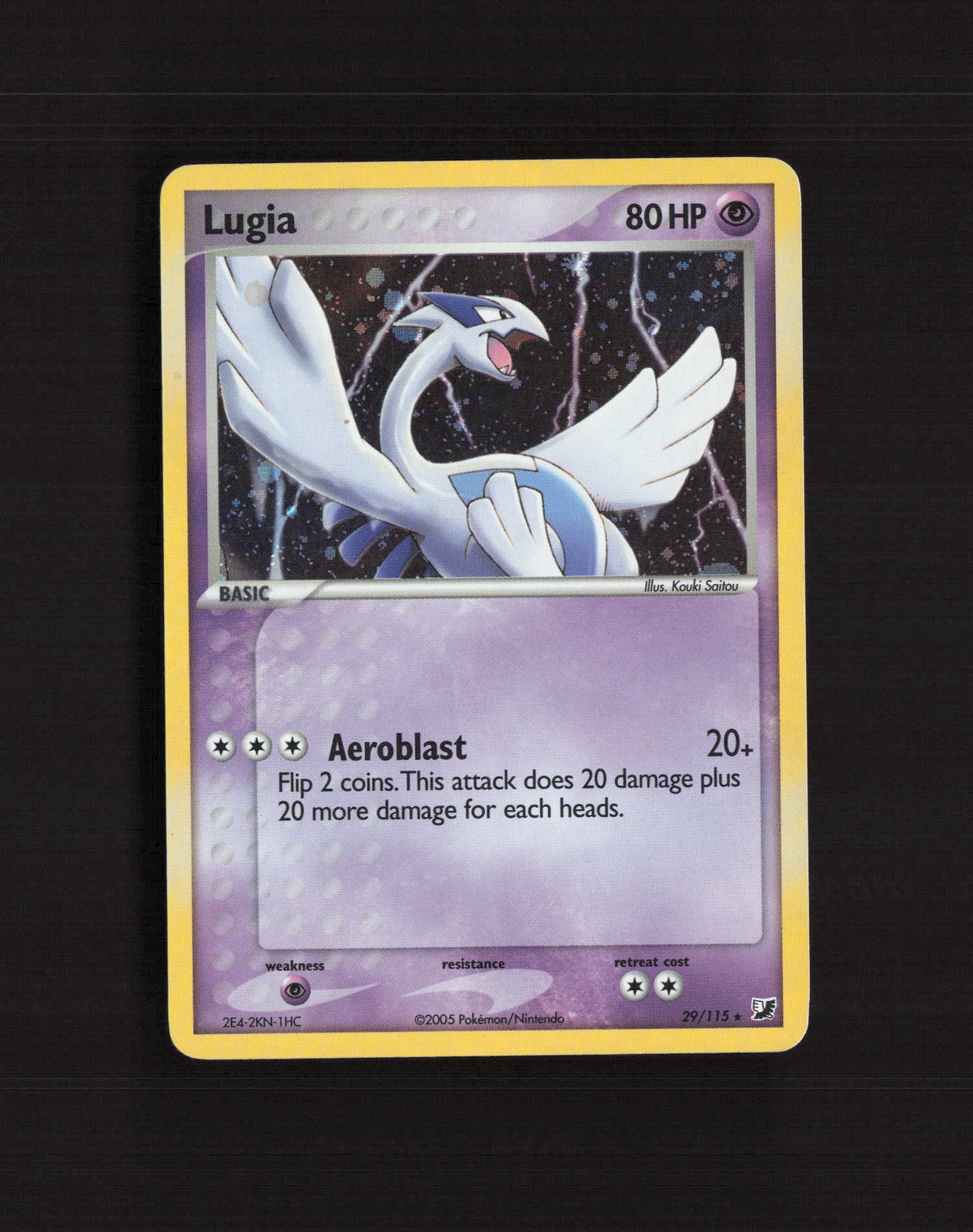 Lugia 29/115 EX Unseen Forces Cosmos Holo Rare Pokemon Card MP