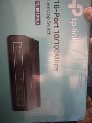 TP-LINK TL-SF1016D 16-Port Fast Ethernet Desktop Switch RJ-45 Unmanaged