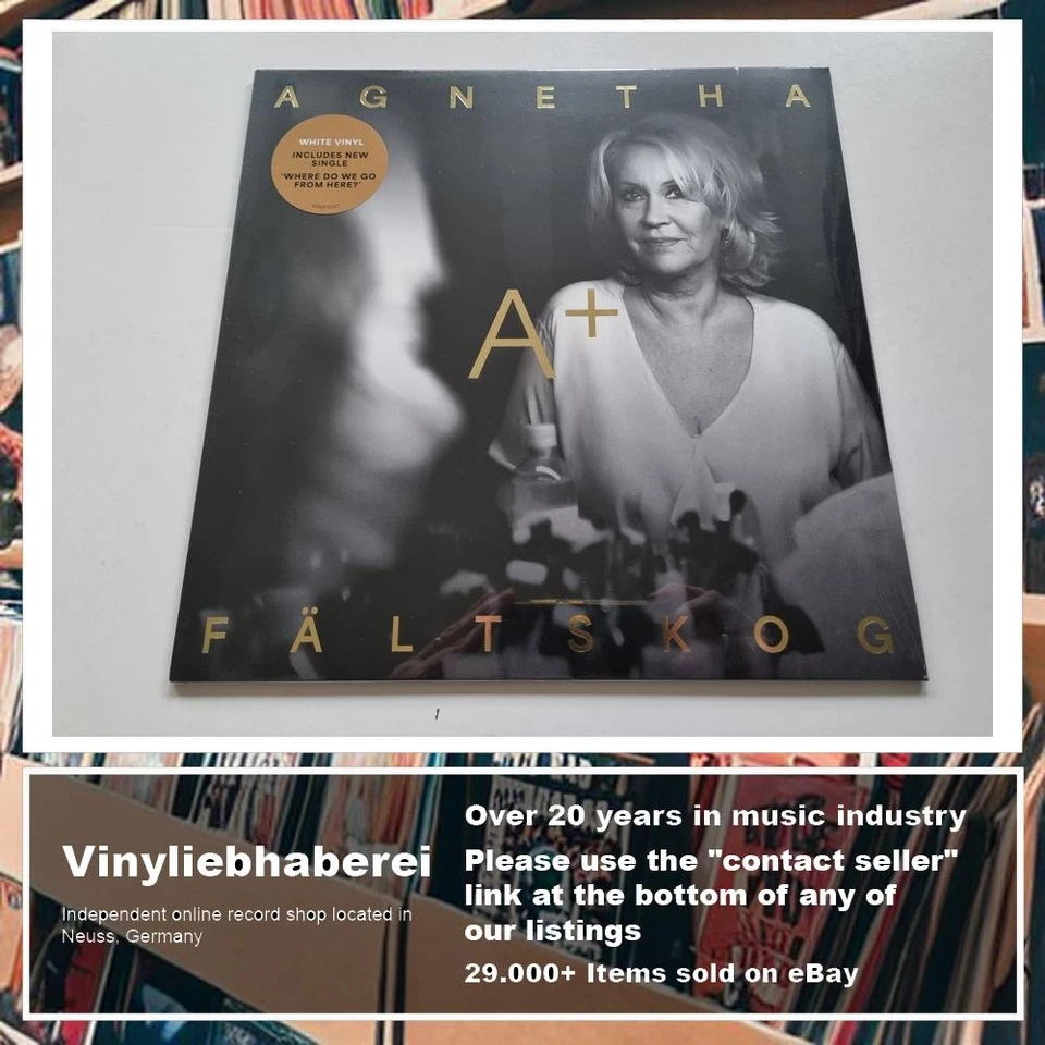 Agnetha Fältskog - A+ Vinyl LP Europe LIMITED WHITE VINYL STILL SEALED!! - Image 4 of 4