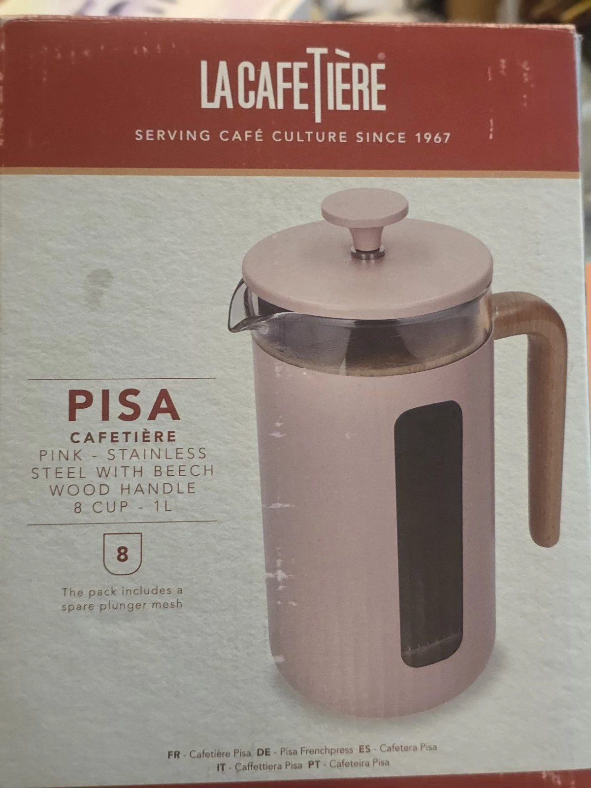 LA CAFETIERE PISA 8 CUP PINK CAFETIERE 1 LITRE Coffee Maker Cute