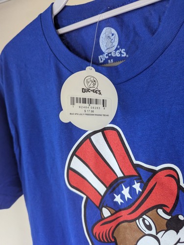 Buc-ees Unisex 4th Of July Freedom Ringing Tee Size Medium NWT 100% Cotton - Picture 3 of 6