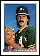 Dennis Eckersley 1991 Bowman #237 Athletics MLB READ FREE SHIPPING AutographDen