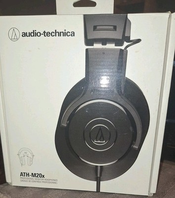 Audio-Technica ATH-M20x ohrumschließende Kopfhörer schwarz 3,5mm 3m 40mm