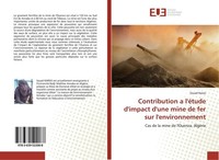 Contribution A L'éTude D'impact D'une Mine De Fer Sur L'environnement Souad Nars