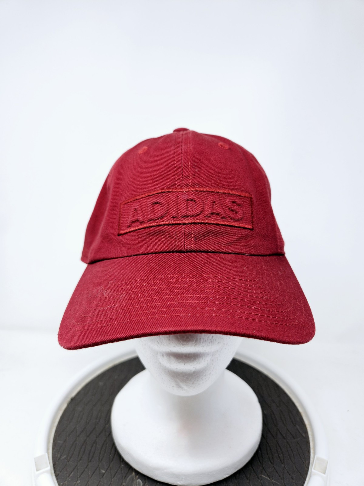 Adidas Solid Red One Size Hat Adjustable Color Bl… - image 1