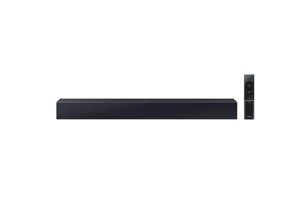 Barra de sonido Samsung de 2,0 canales con woofer incorporado - negra HW-C400
