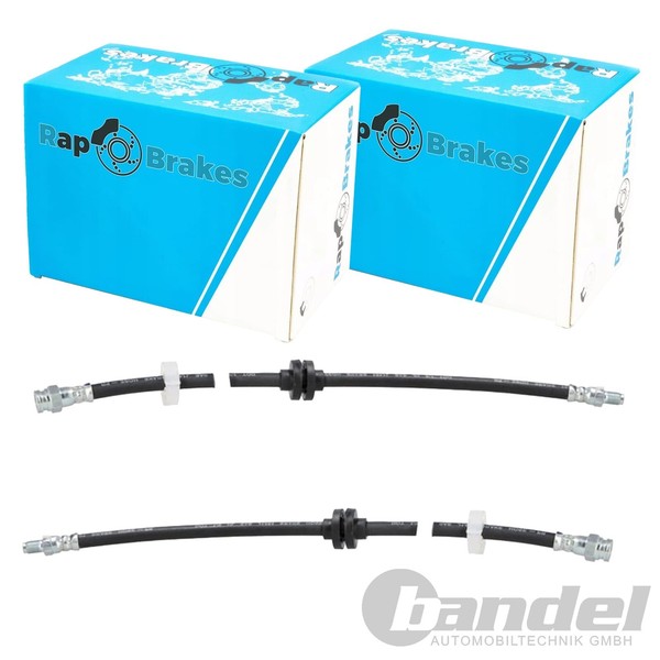2X RAP Brakes Bremsschlauch BremsschlÄUche Vorne Passend FüR Alfa 147 156 GT-image