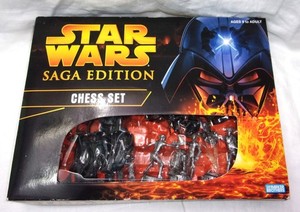 Star Wars Saga Edition Chess Set Parker Bros. 2004 - Complete!
