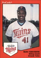 Mark Funderburk 1989 ProCards Minor League T/S #1344 RC Orlando Twins **