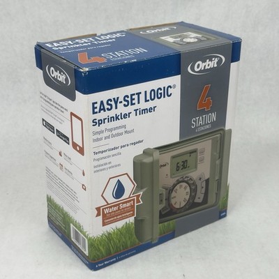 Orbit 57894 Easy-set Logic 4-Station Indoor/Outdoor Sprinkler System Timer OB