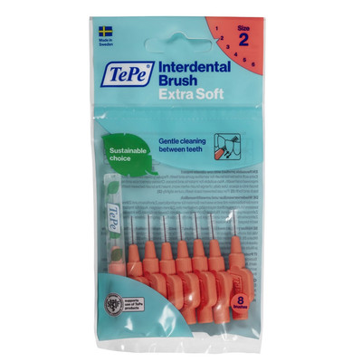 7317400002330 TePe Extra Soft szczoteczki do przestrzeni międzyzębowych 0.5mm Ja