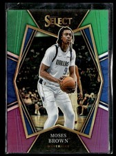 2021-22 Panini Select #177 Moses Brown Tri-Color Prizms