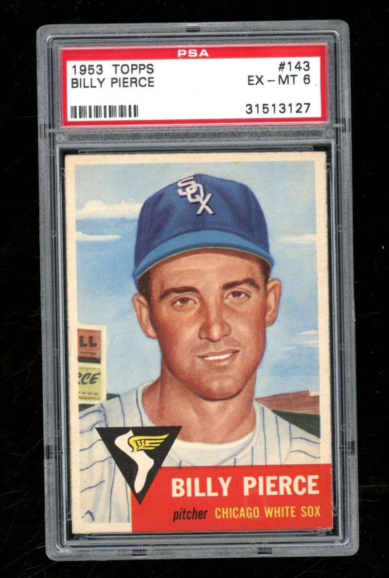 1953 Topps Billy Pierce #143 PSA 6 Chicago White Sox IC374