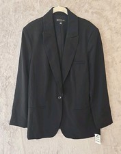 I.N.C. International Concepts Women's Menswear Blazer Black Sz XL