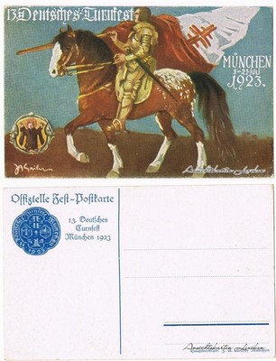 Ansichtskarte München 13. Deutsches Turnfest München 1923 1923
