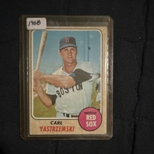 1968 Topps #250 Carl Yastrzemski Boston Red Sox Baseball Card